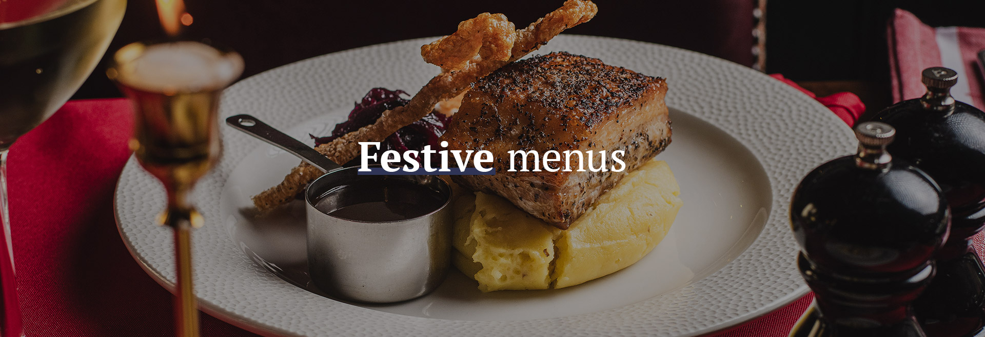 Christmas menu at De Hems Dutch Cafe Bar